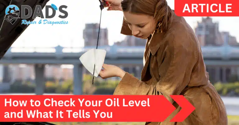 How to check your oil