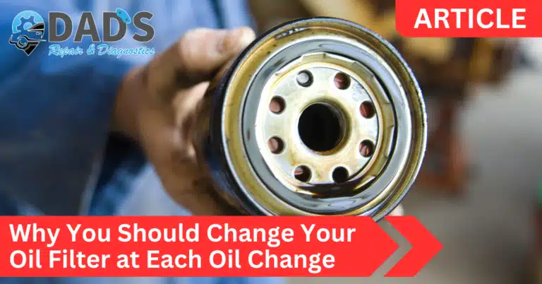 Change the Oil Filter Too