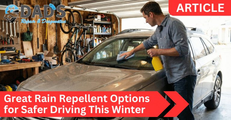 Rain Repellent for Safer Driving