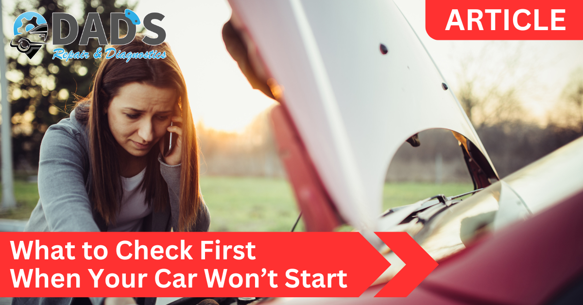 What to do when your car won't start